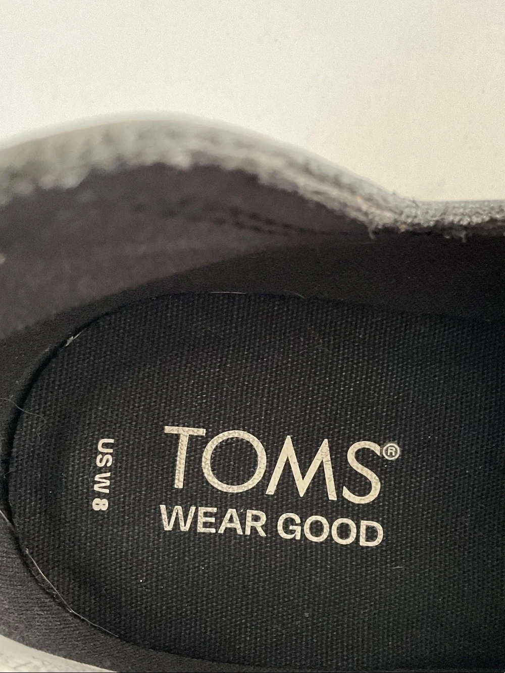 TOMS Wedge Ankle Booties - Black Leather
